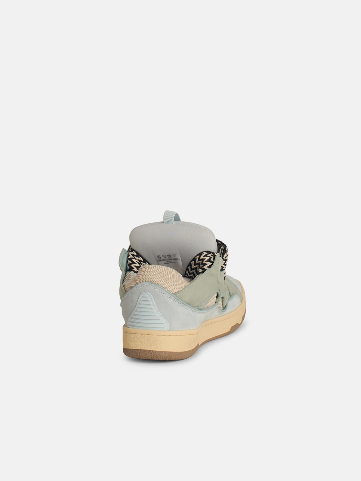 SNEAKER 'CURB' IN MISTO SUEDE AZZURRA