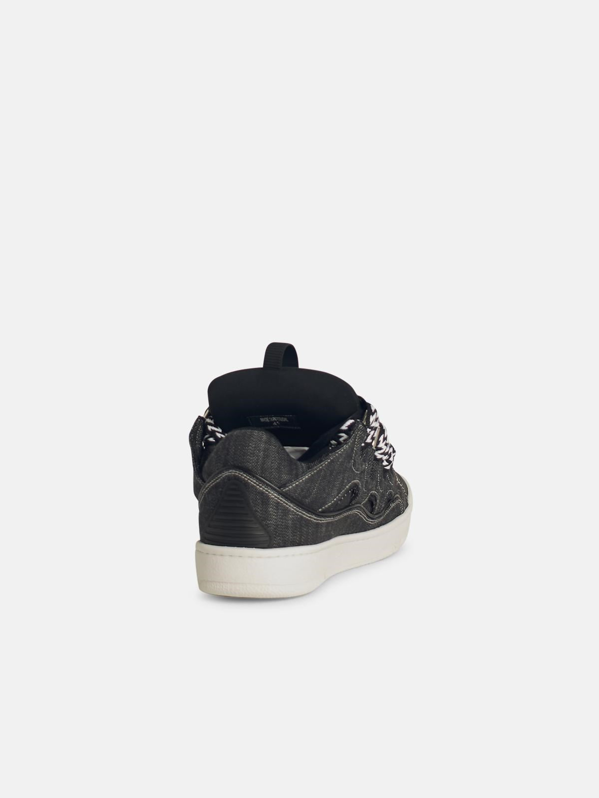 SNEAKER 'CURB' IN DENIM NERA