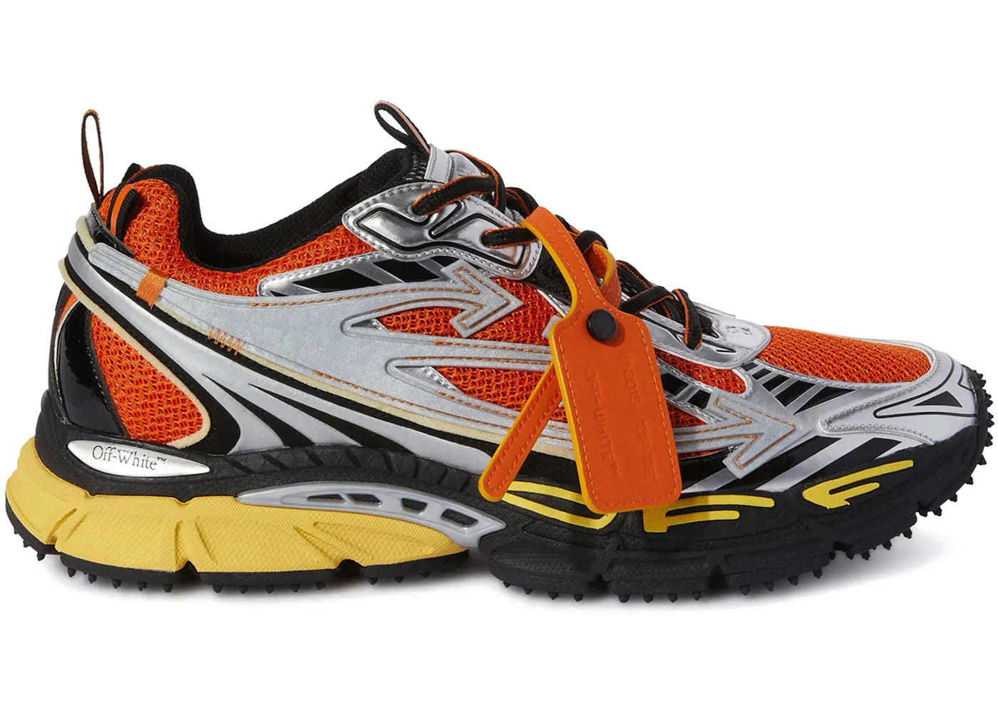 OFF-WHITE Be Right Back Argento Arancione