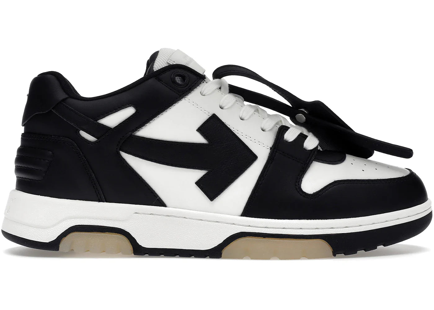 OFF-WHITE Out Of Office OOO Low Tops bianco nero bianco