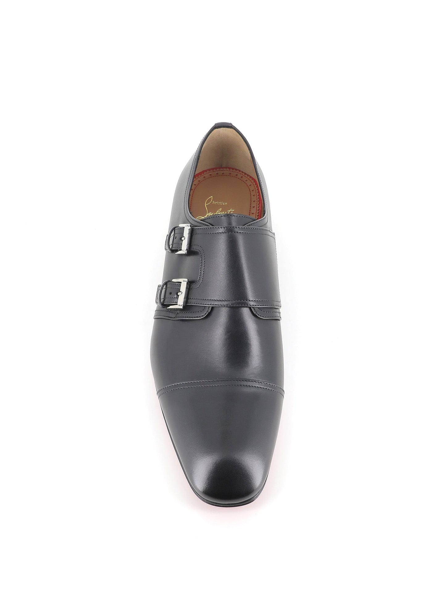 Christian Louboutin Doppia Fibbia Mortimer Flat Nero Uomo