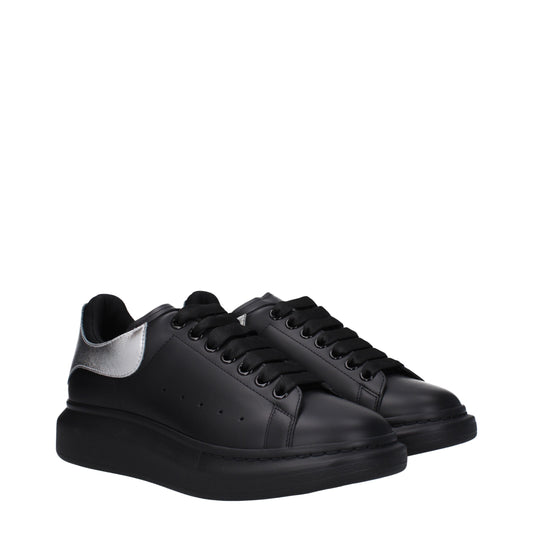 Alexander McQueen Sneakers Uomo Pelle Nero/Argento