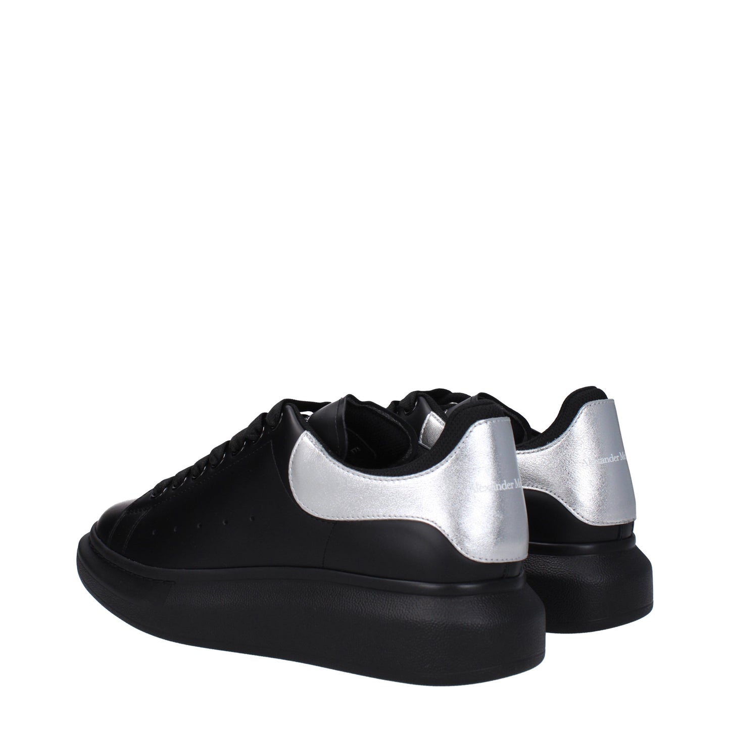 Alexander McQueen Sneakers Uomo Pelle Nero/Argento
