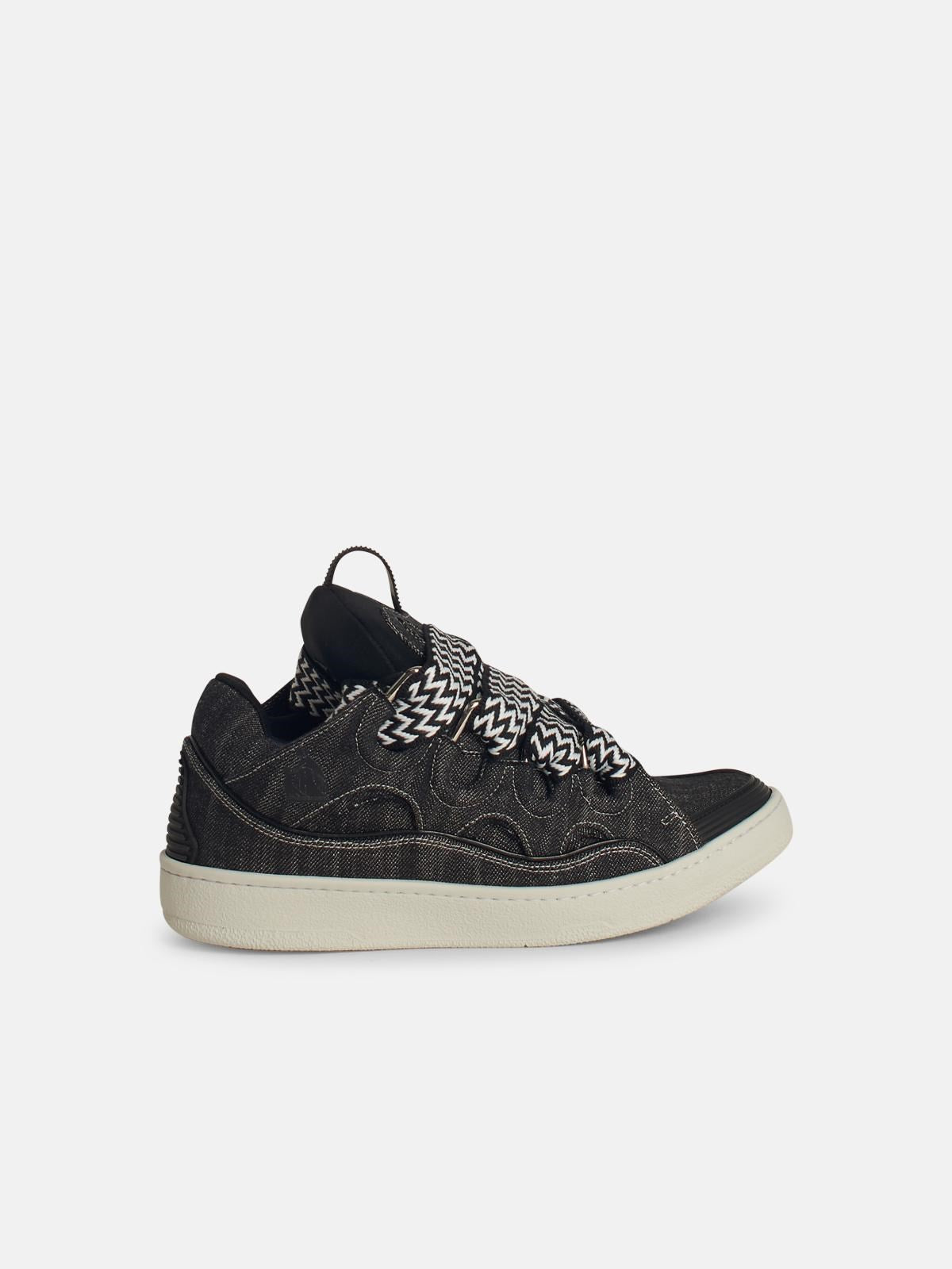 SNEAKER 'CURB' IN DENIM NERA