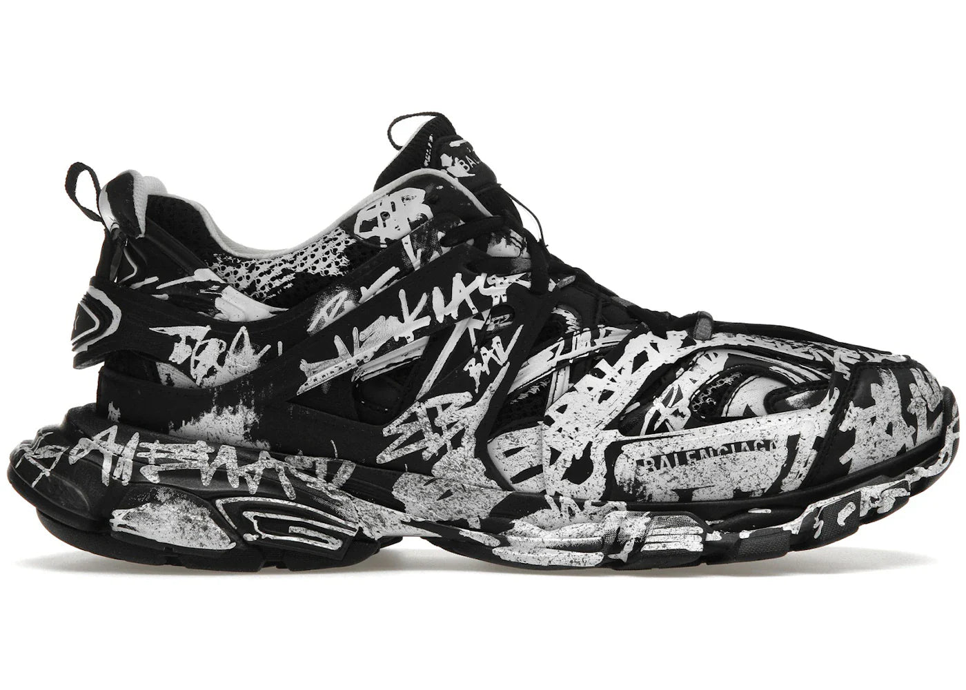 Balenciaga Track Graffiti Nero Bianco