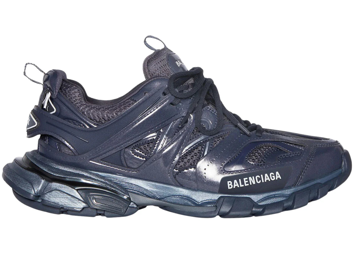 Balenciaga Track Grigio Metallizzato Blu navy