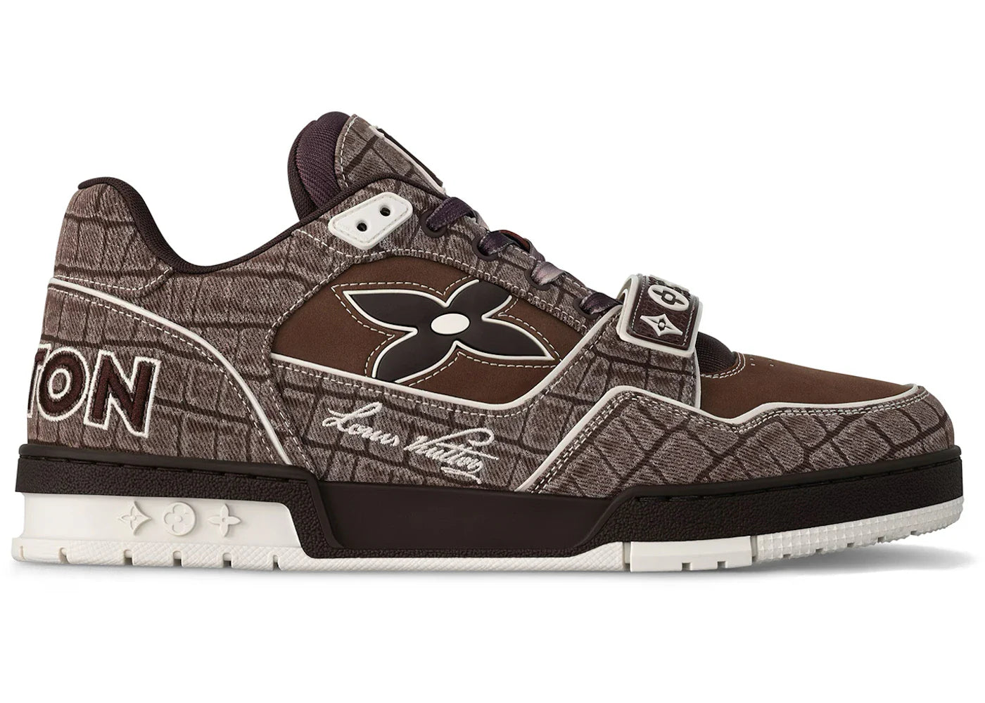 Louis Vuitton LV Trainer Moka Coccodrillo Marrone