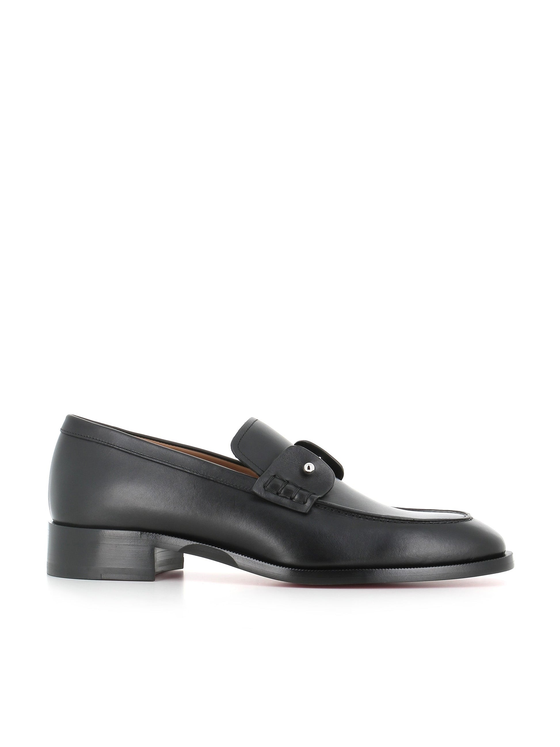 Christian Louboutin Mocassino Chambelimoc Flat Nero Uomo
