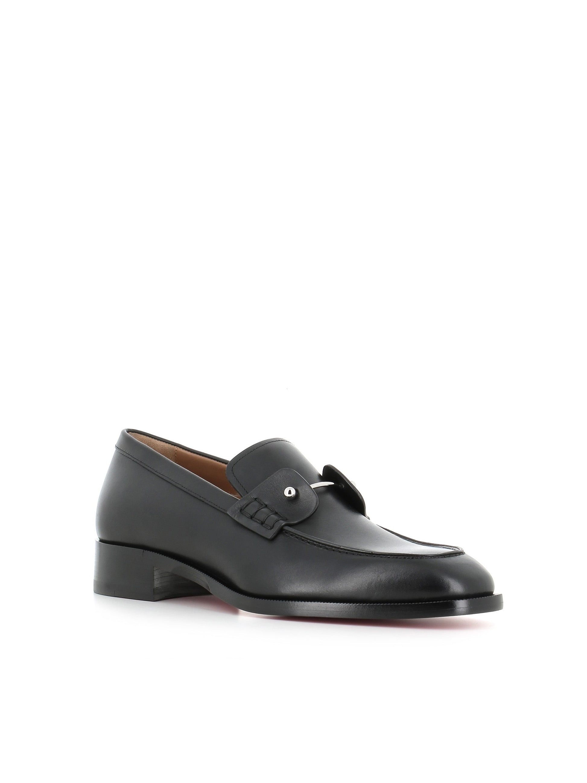 Christian Louboutin Mocassino Chambelimoc Flat Nero Uomo