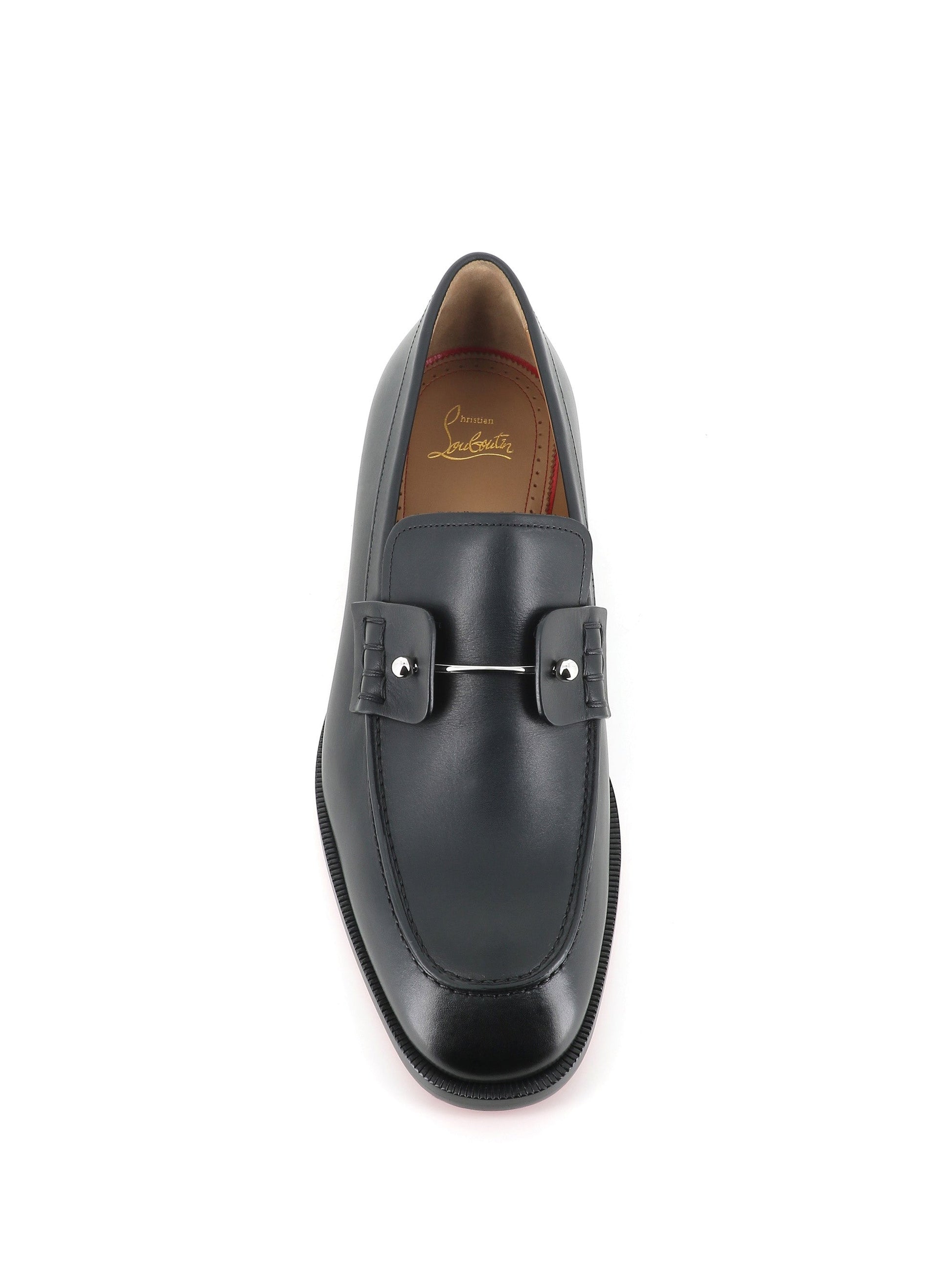 Christian Louboutin Mocassino Chambelimoc Flat Nero Uomo