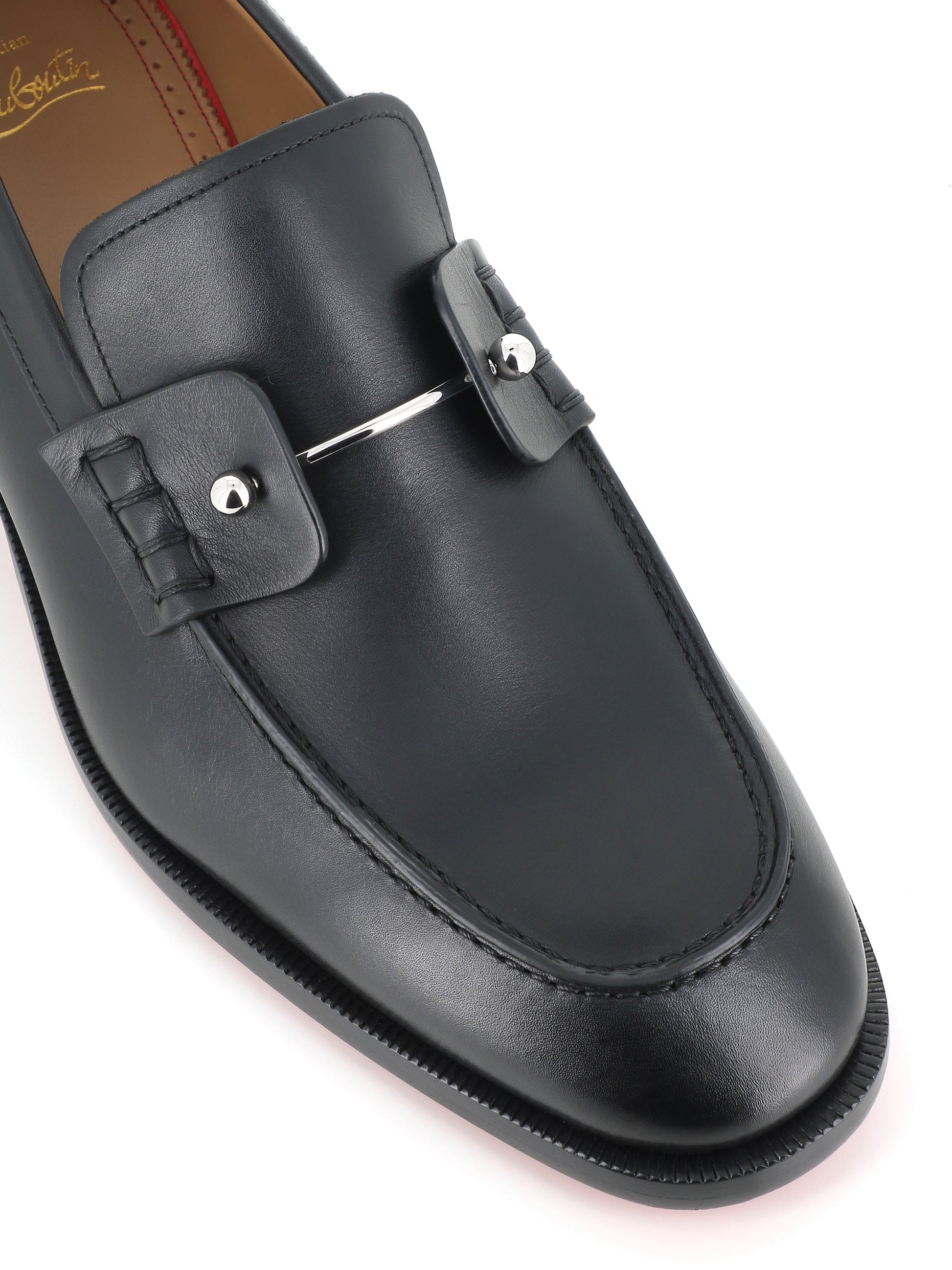 Christian Louboutin Mocassino Chambelimoc Flat Nero Uomo