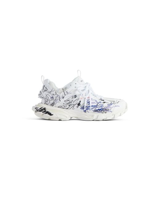 Sneaker Track Autographe da uomo di colore bianco