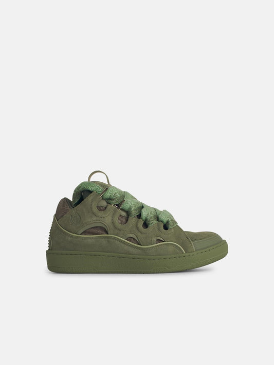 SNEAKER 'CURB' IN MISTO PELLE VERDE