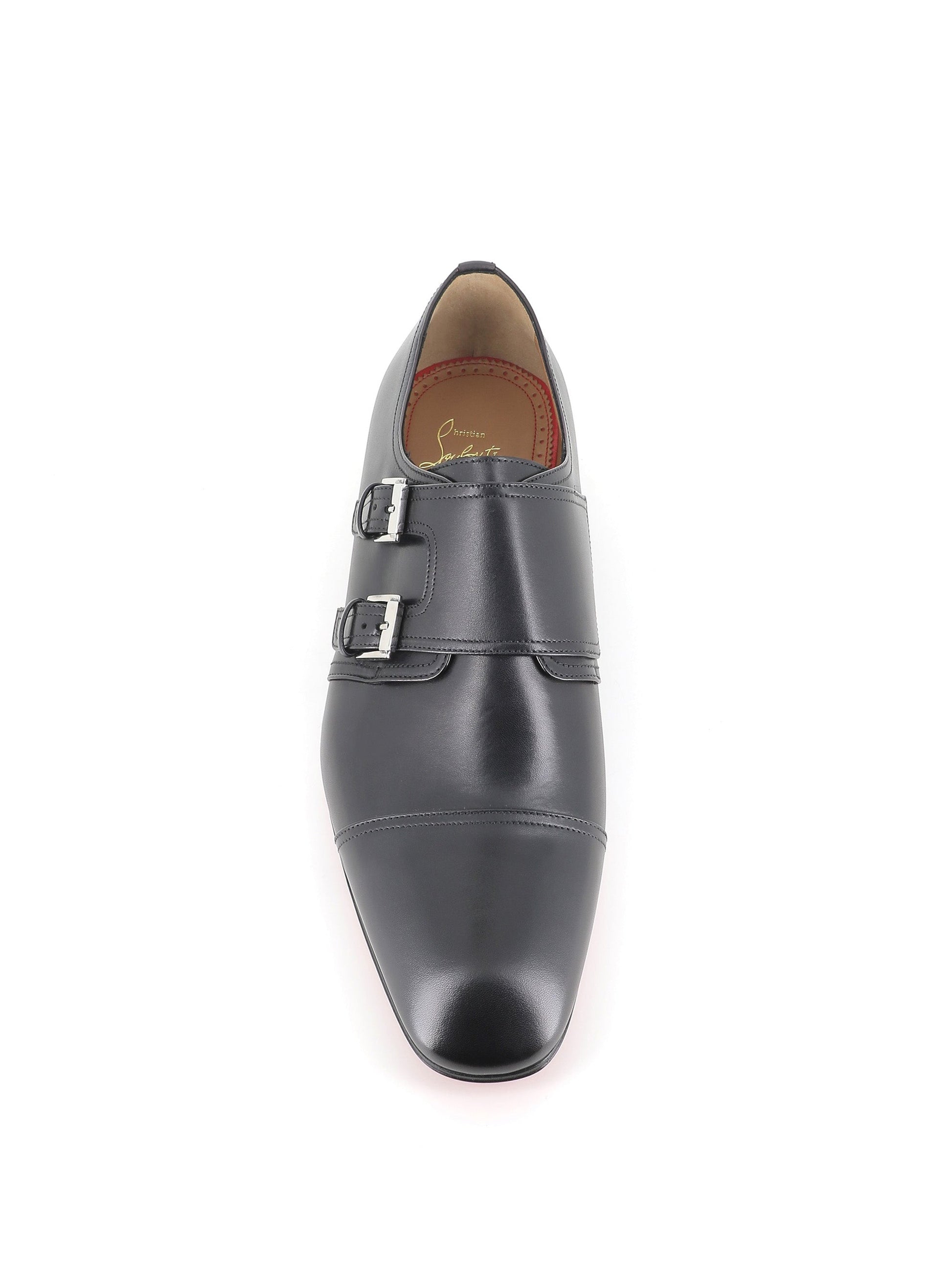 Christian Louboutin Doppia Fibbia Mortimer Flat Nero Uomo